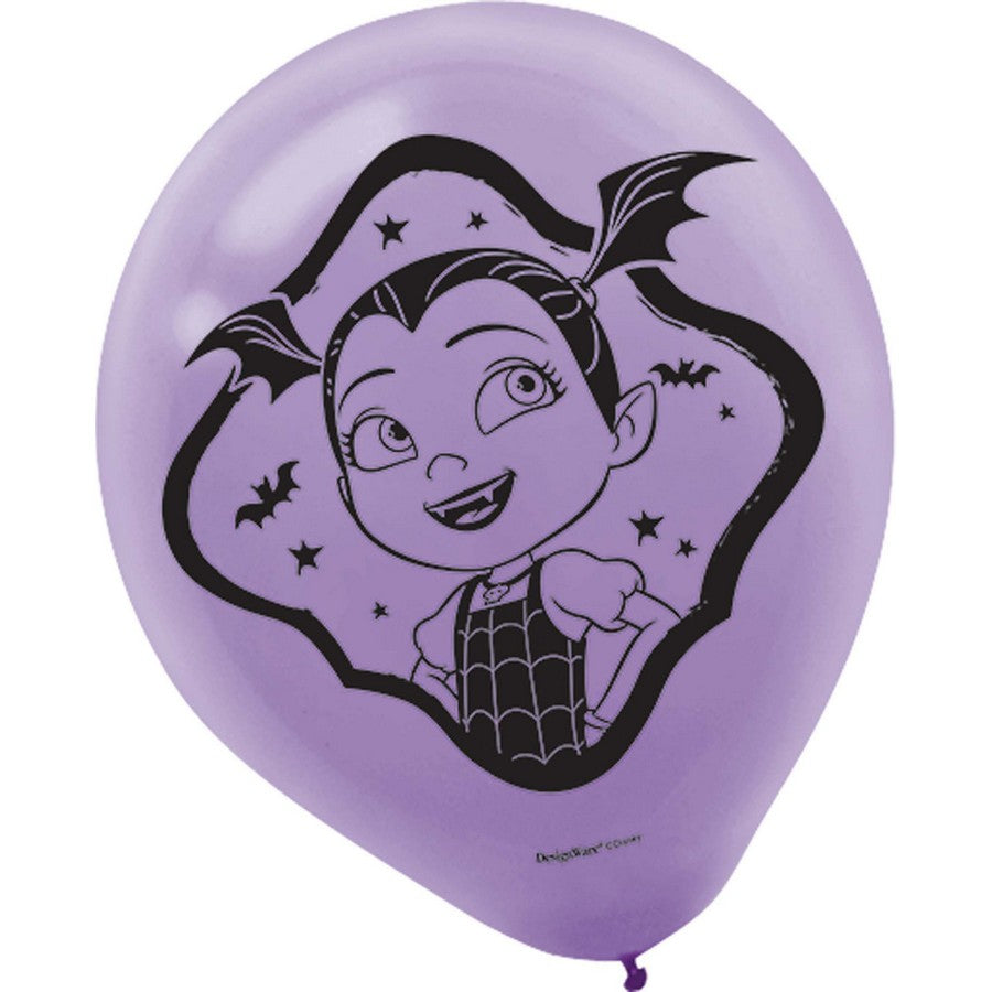 Amscan BIRTHDAY: JUVENILE Vampirina Printed Latex Balloons - 6 Count