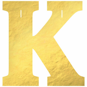 Amscan BIRTHDAY K Create Your Own Letter Banner - Gold
