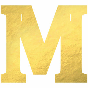 Amscan BIRTHDAY M Create Your Own Letter Banner - Gold