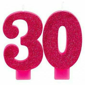 Amscan BIRTHDAY: OVER THE HILL 30TH Glitter Candle