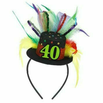 Amscan BIRTHDAY: OVER THE HILL 40th BIRTHDAY FASCINATOR