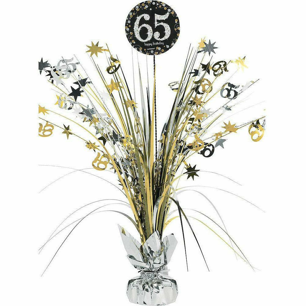 Amscan BIRTHDAY: OVER THE HILL 65th Birthday Spray Centerpiece - Sparkling Celebration