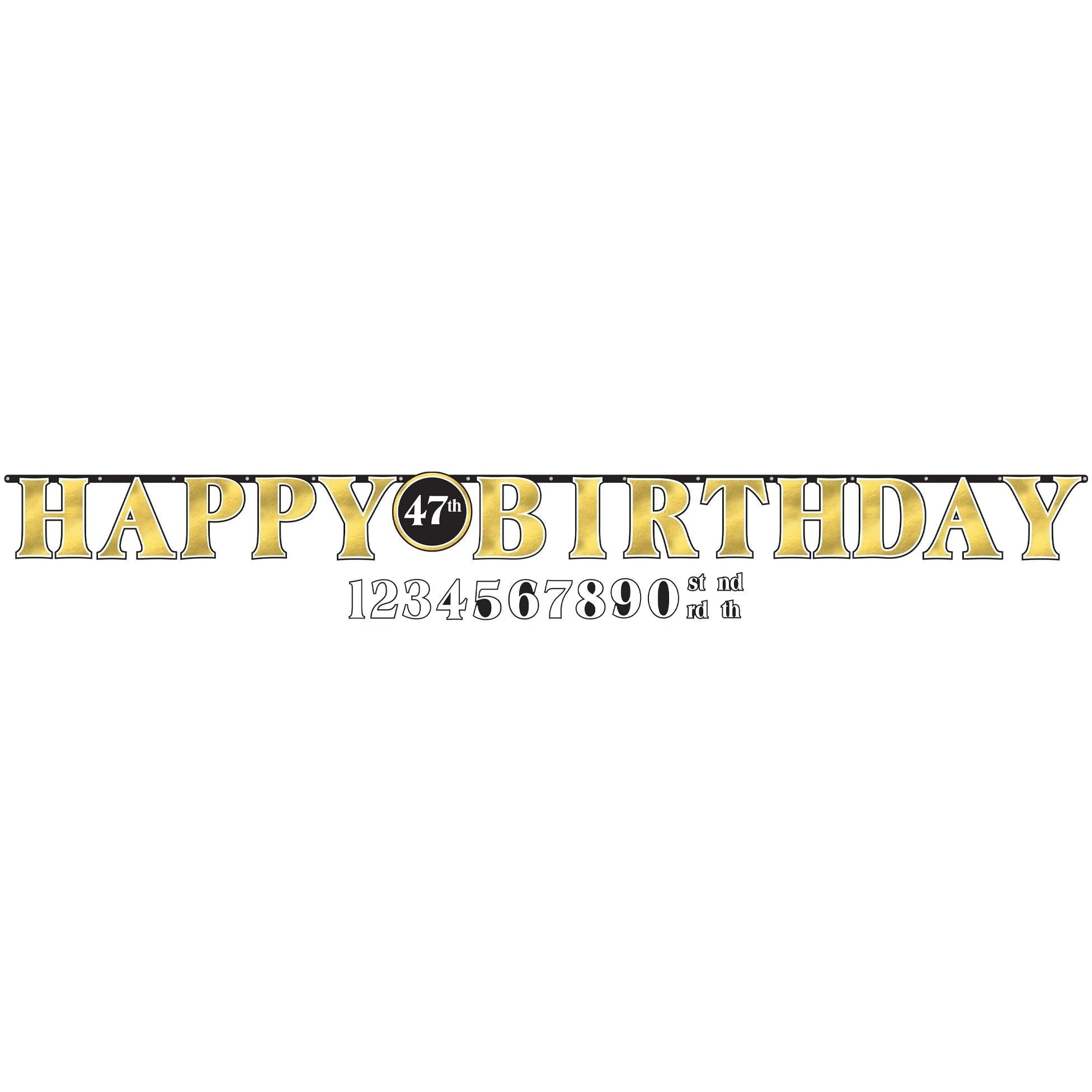 Amscan BIRTHDAY: OVER THE HILL Better with Age Birthday Add-An-Age Letter Banner