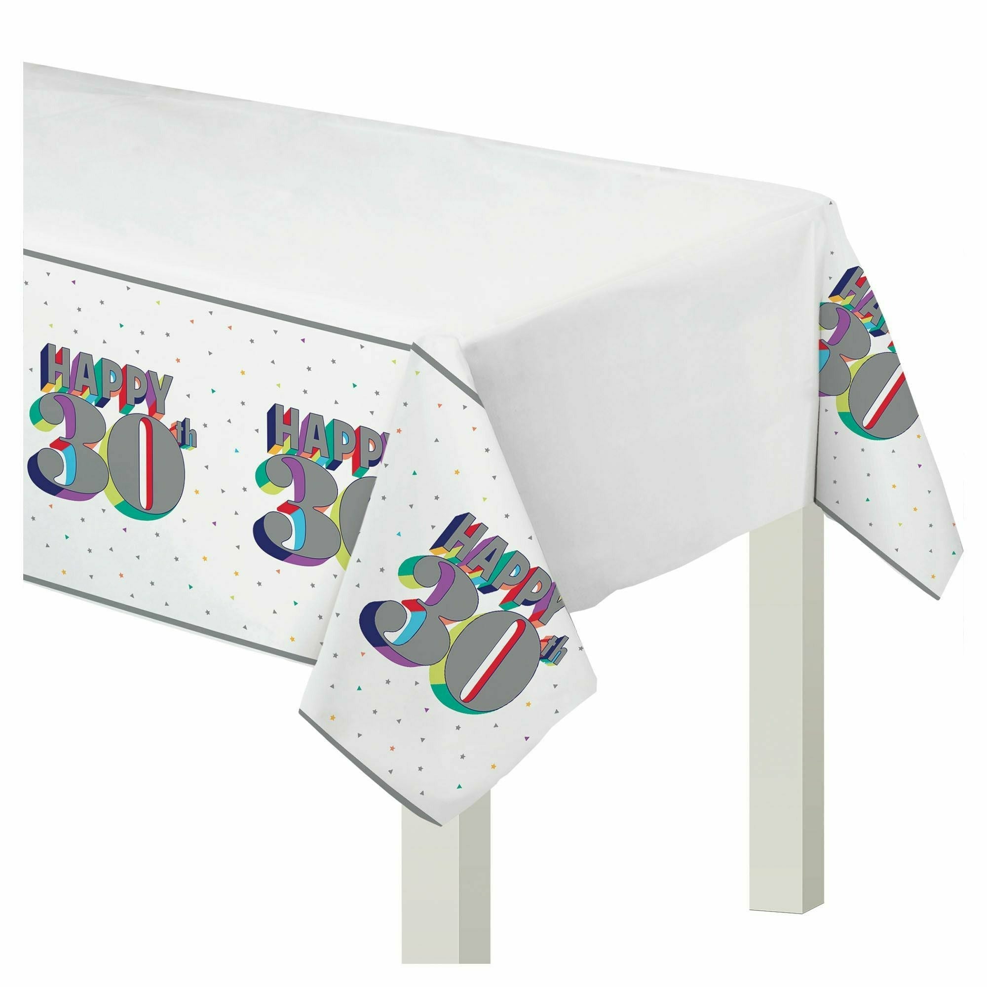 Amscan BIRTHDAY: OVER THE HILL Here's To 30 Plastic Table Cover