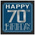 Amscan BIRTHDAY: OVER THE HILL Napkin 70th Bday BN