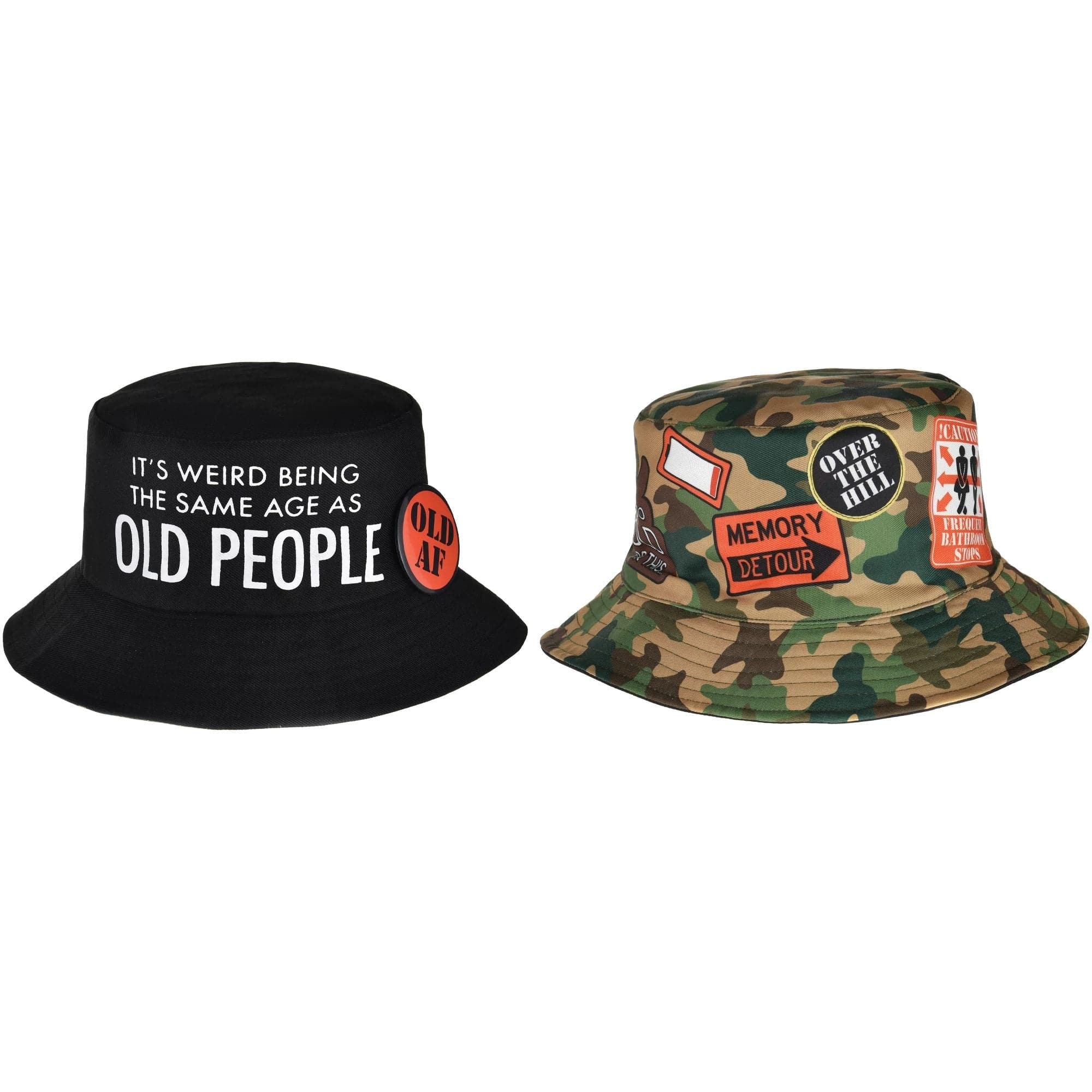 Amscan BIRTHDAY: OVER THE HILL Senior Fatigue Reversible Bucket Hat