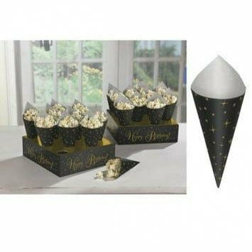 Amscan BIRTHDAY: OVER THE HILL Snack Cones w/Trays
