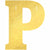 Amscan BIRTHDAY P Create Your Own Letter Banner - Gold