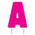 Amscan BIRTHDAY Pink Letter A Yard Sign