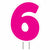 Amscan BIRTHDAY Pink Number 6 Yard Sign