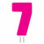 Amscan BIRTHDAY Pink Number 7 Yard Sign