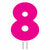 Amscan BIRTHDAY Pink Number 8 Yard Sign