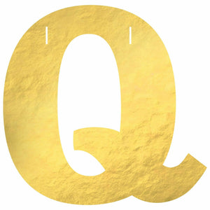 Amscan BIRTHDAY Q Create Your Own Letter Banner - Gold