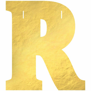 Amscan BIRTHDAY R Create Your Own Letter Banner - Gold