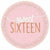 Amscan BIRTHDAY SWEET 16 PINK 7IN PLATES