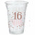 Amscan BIRTHDAY Sweet Sixteen Plastic Cups, 16 oz.