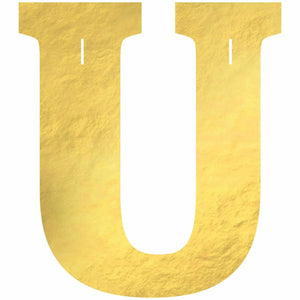 Amscan BIRTHDAY U Create Your Own Letter Banner - Gold