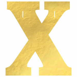 Amscan BIRTHDAY X Create Your Own Letter Banner - Gold