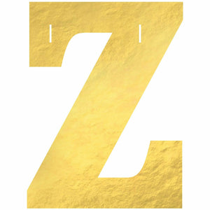 Amscan BIRTHDAY Z Create Your Own Letter Banner - Gold