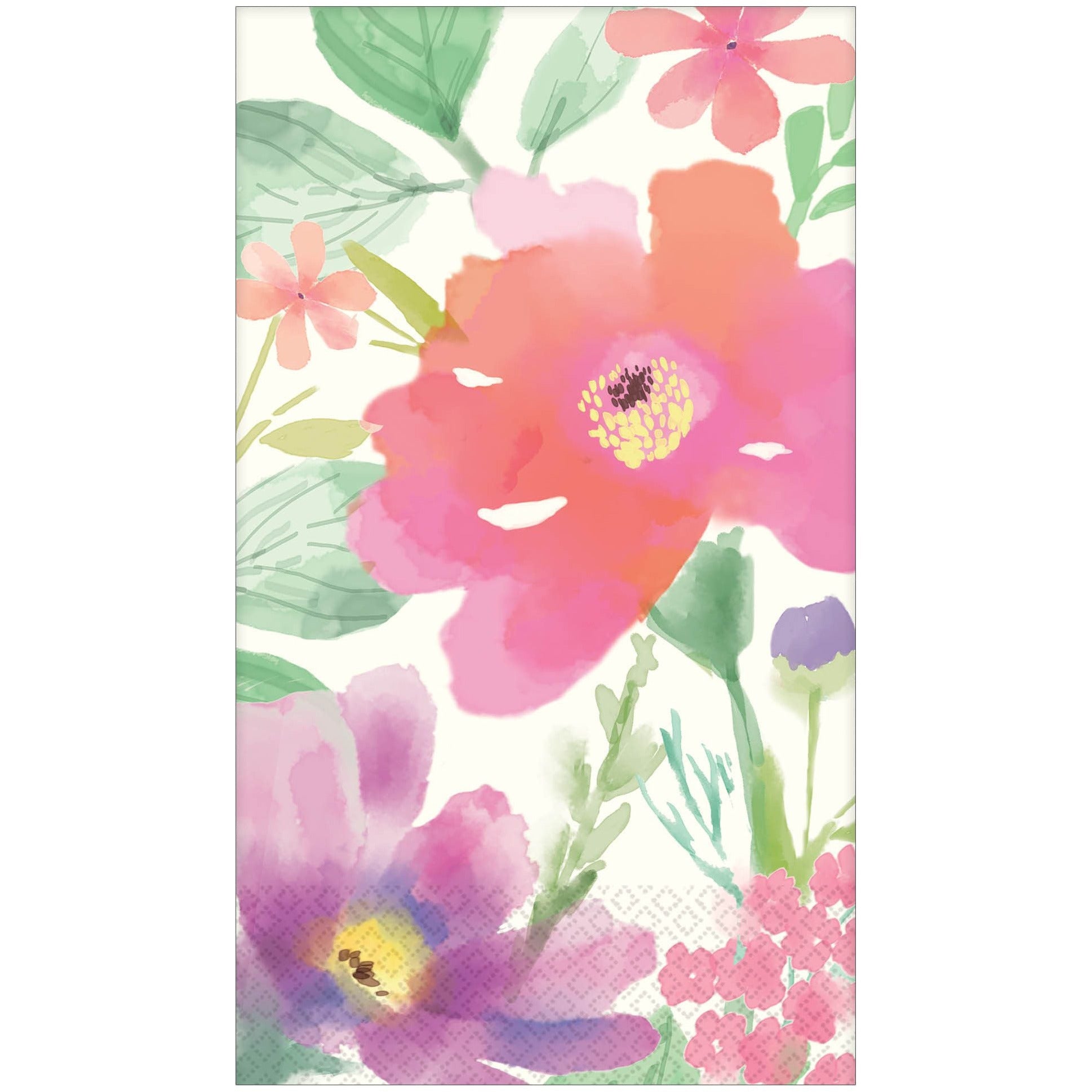 Amscan BOUTIQUE Guest Towels - Watercolor Florals