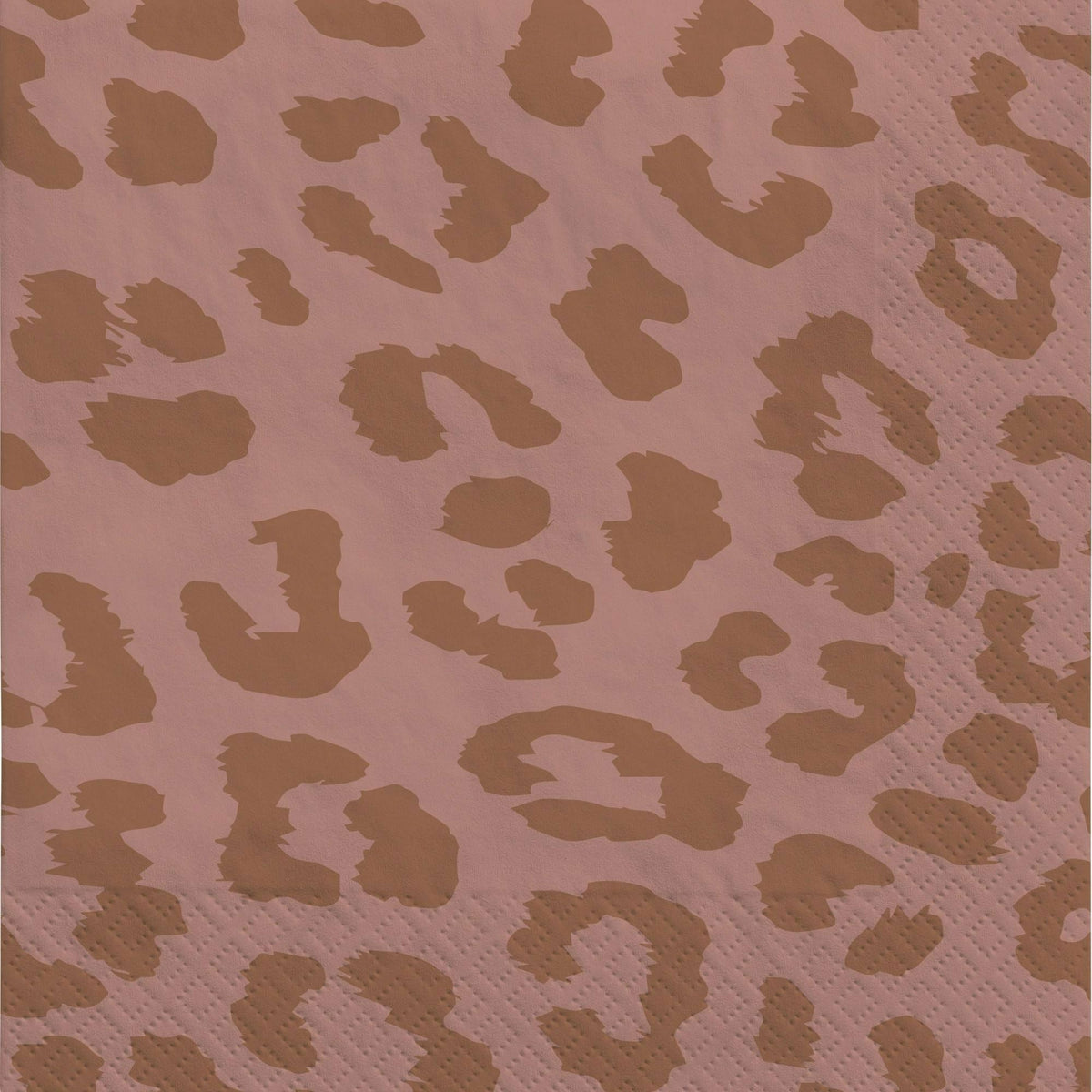 Amscan BOUTIQUE NAPKINS Rose Gold Leopard Luncheon Napkins