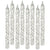 Amscan CANDLES Large Glitter Spiral Candles - White