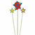 Amscan CANDLES Number 9 Star Birthday Toothpick Candle Set 3pc