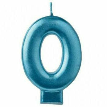Amscan CANDLES Numeral Candle #0 - Blue