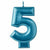 Amscan CANDLES Numeral Candle #5 - Blue