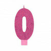 Amscan CANDLES Pink Number 0 Birthday Candle