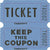 Amscan CONCESSIONS Blue Double Roll Raffle Tickets 2000ct