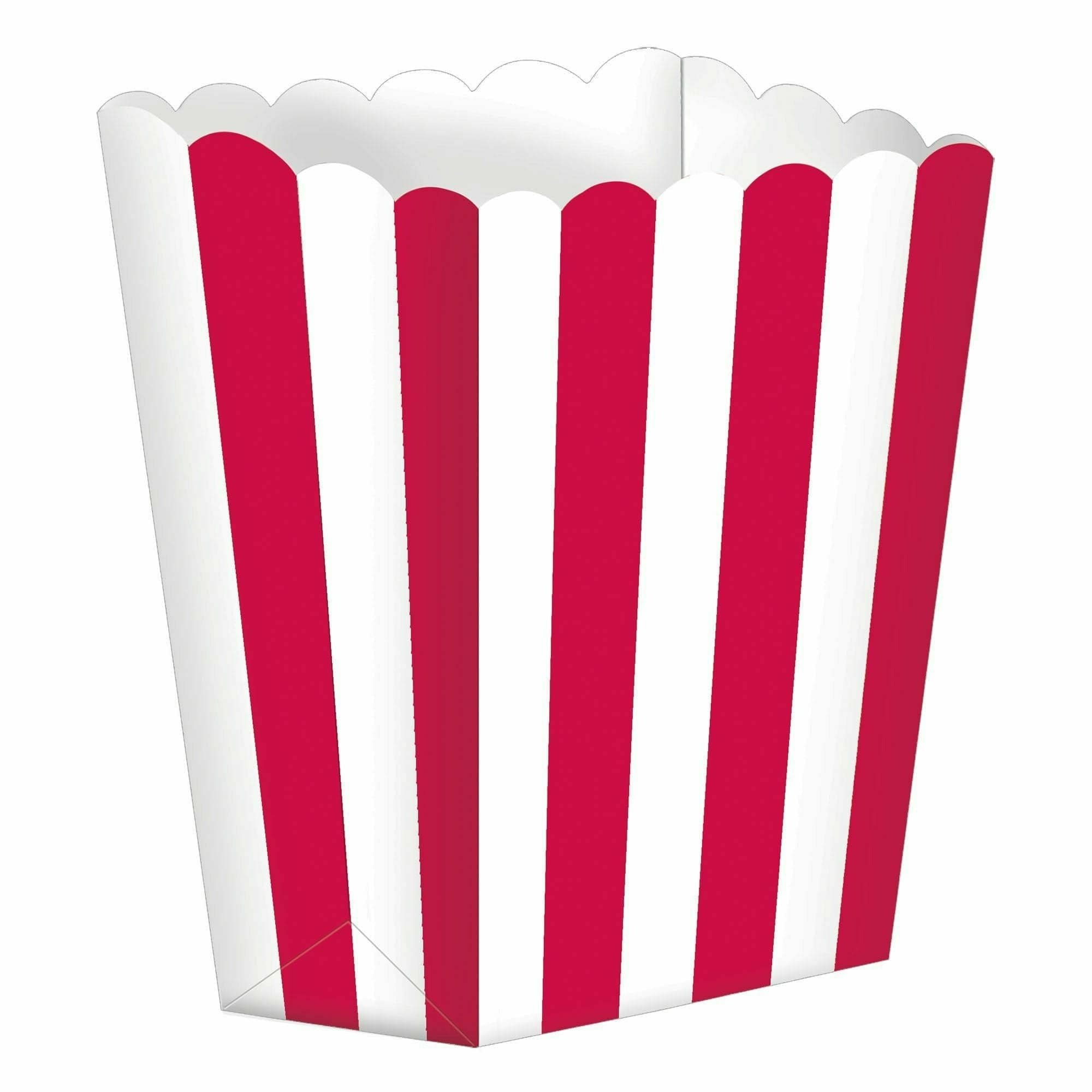 Amscan CONCESSIONS Small Popcorn Shaped Favor Box - Apple Red