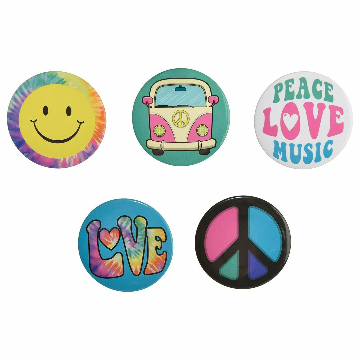 Amscan COSTUMES: ACCESSORIES 60&#39;s Hippie Buttons