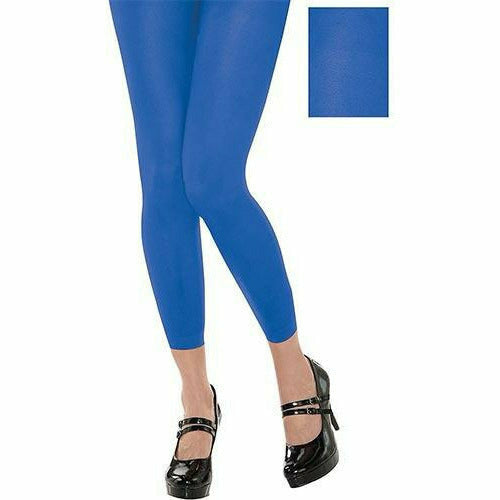 Amscan COSTUMES: ACCESSORIES Adult Standard Adult - Footless Blue Tights