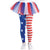 Amscan COSTUMES: ACCESSORIES Child Red White And Blue Footless Tights