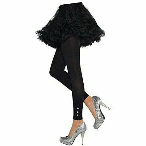Amscan COSTUMES: ACCESSORIES GEM TRIM FOOTLESS TIGHTS