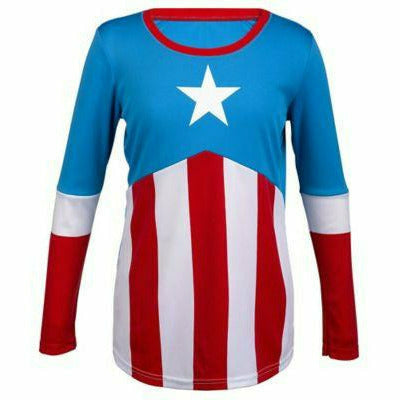 Amscan COSTUMES: ACCESSORIES Girl's American Dream Long Sleeve Top
