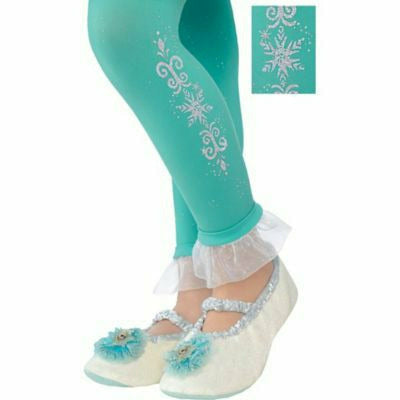Amscan COSTUMES: ACCESSORIES Girls Footless Elsa Tights