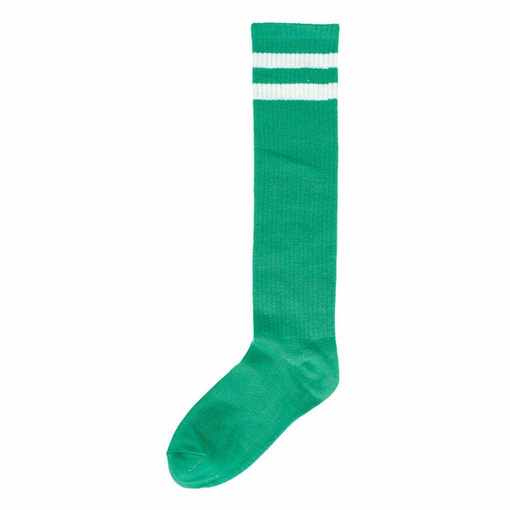 Green Stripe Athletic Knee-High Socks 19in