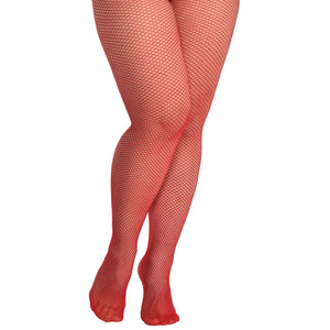 Amscan COSTUMES: ACCESSORIES Plus Red Fishnet Stockings