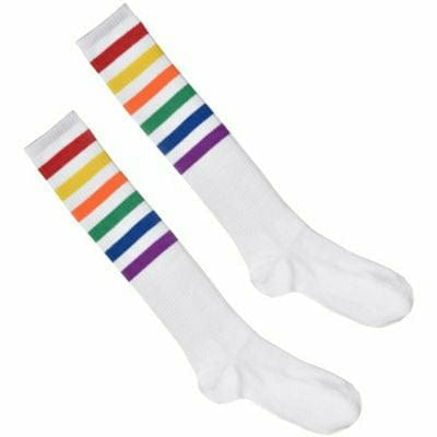 Amscan COSTUMES: ACCESSORIES Rainbow Stripe Athletic Knee-High Socks