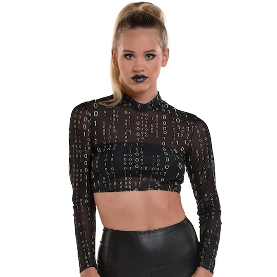 Amscan COSTUMES: ACCESSORIES Small/Medium Cyberpunk Mesh Top