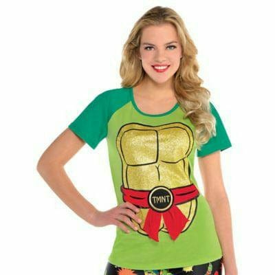 Amscan COSTUMES Adult S/M Adult Women's Teenage Mutant Ninja Turtles Fitted T-Shirt