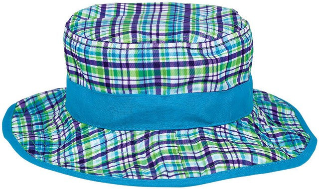 Amscan COSTUMES: HATS Child's Blue Plaid Bucket Hat