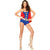 Amscan COSTUMES Leg Avenue Women S Comic Book Girl Sexy Superhero Costume LG 12-14