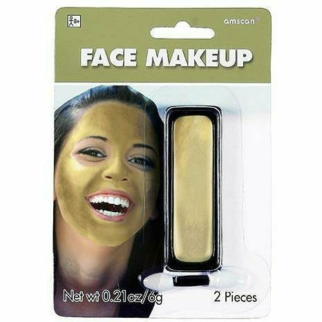 Gold Face Paint Makeup - Ultimate Party Super Stores