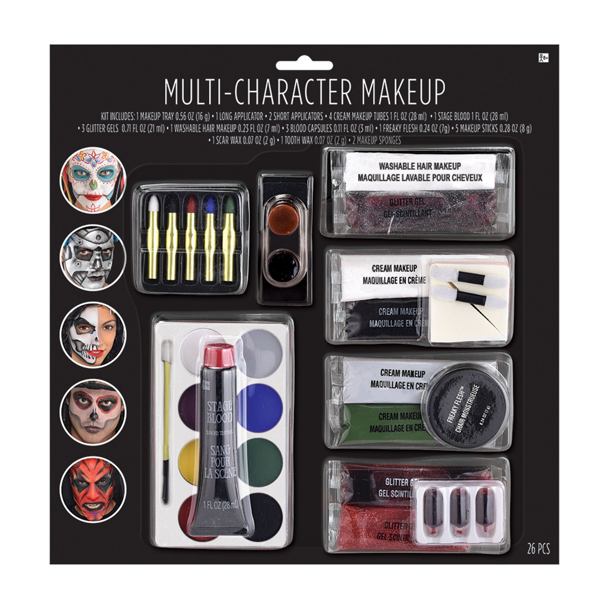 Amscan COSTUMES: MAKE-UP Multi-Character Makeup Kit