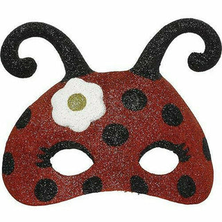 Child Glitter Ladybug Mask