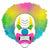 Amscan COSTUMES: MASKS Neon Circus Light Up Mask & Wig