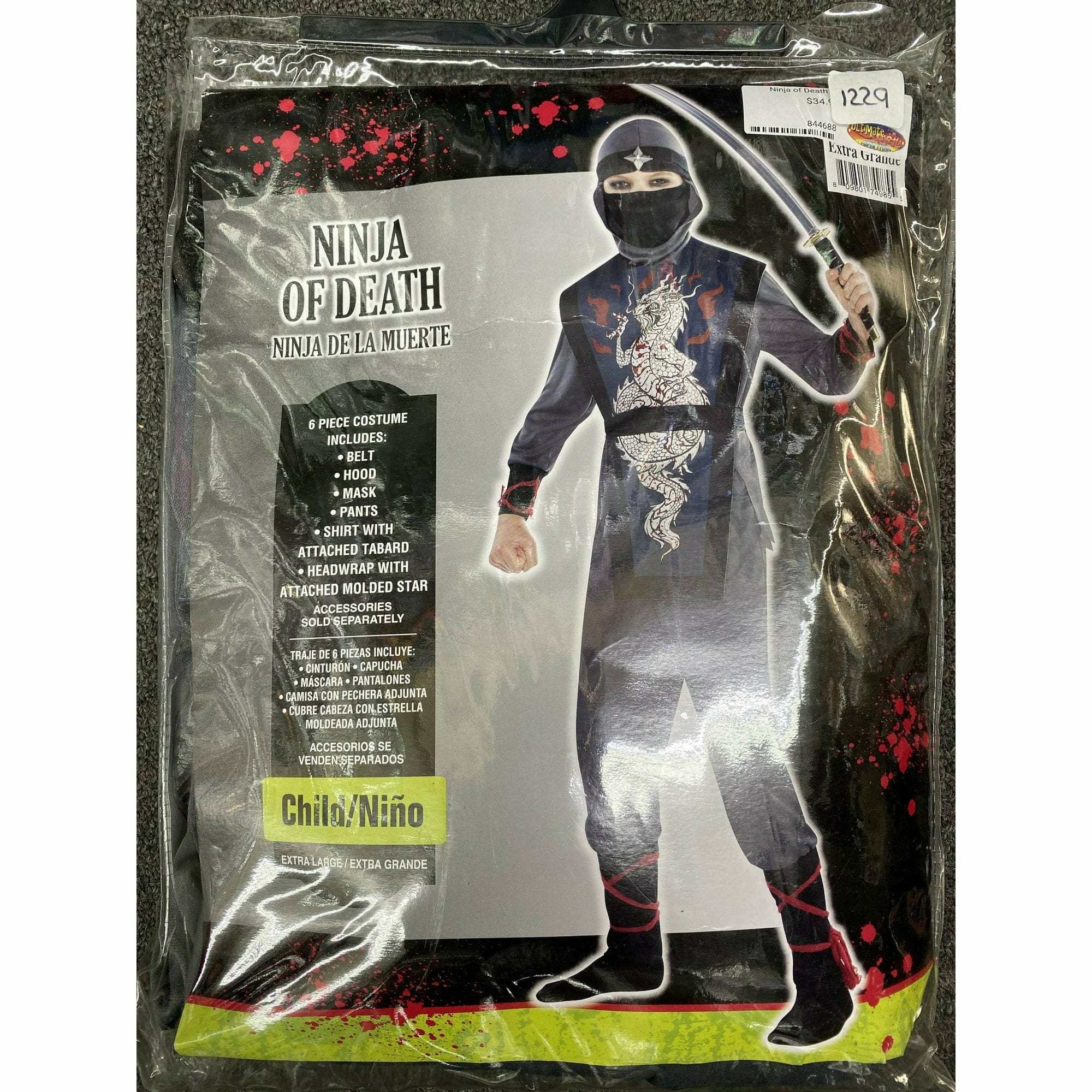 Amscan COSTUMES Med (8-10) Boys Ninja of Death Costume